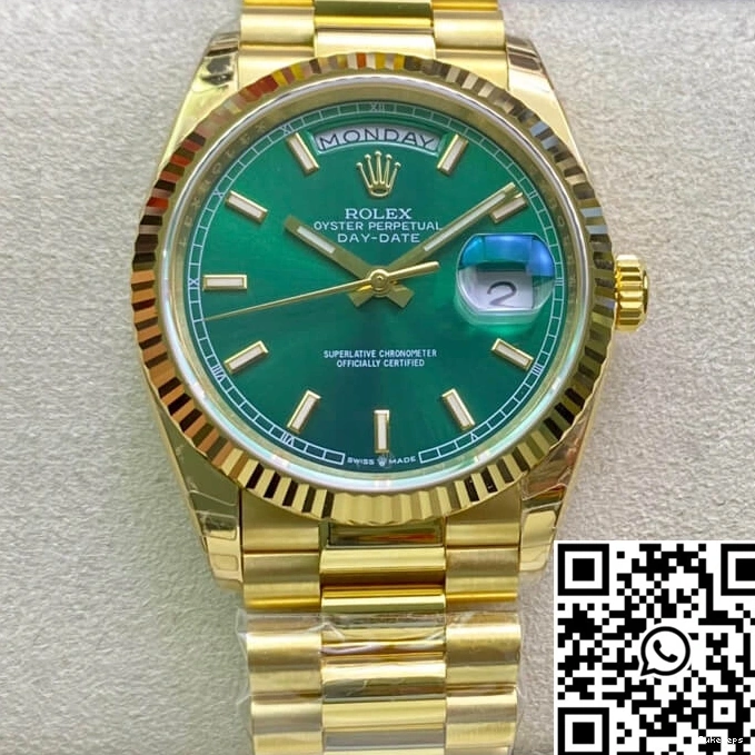 Date Green Factory Rolex Day 118238 EW Dial 1106